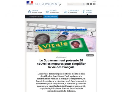 MICHELIN, GOUVERNEMENT.FR, ou LE PROGRES, quelques parutions web récentes.